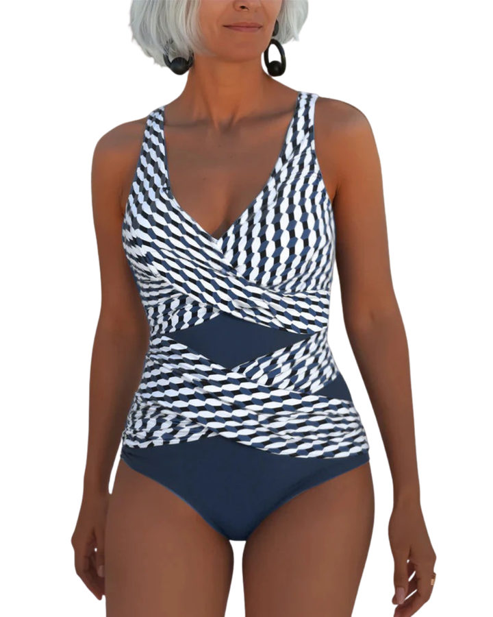 Liva | Eleganter Cross-Over Badeanzug