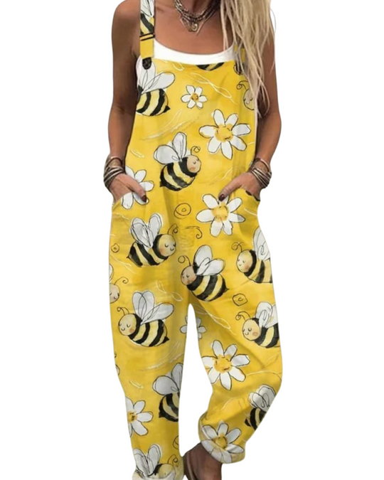 Zerva | Vintage-Jumpsuit im Frühlingsstil