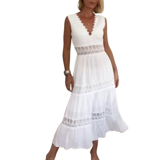 Kim | Spitzenkleid mit V-Ausschnitt