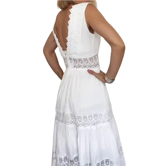 Kim | Spitzenkleid mit V-Ausschnitt