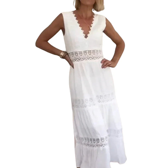 Kim | Spitzenkleid mit V-Ausschnitt