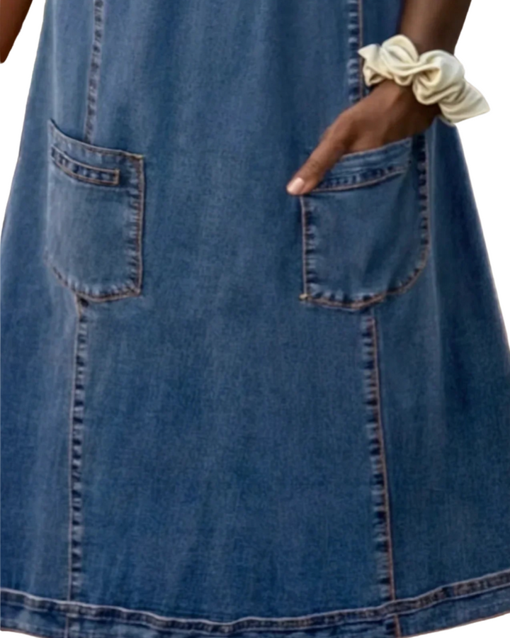 Anya | Weiches Denimkleid