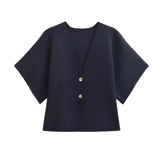 Jade | Minimalistische, elegante Bluse mit Knopfleiste