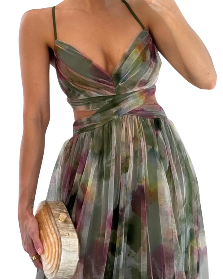 Giselle | Bezauberndes Maxikleid mit Blumenmuster