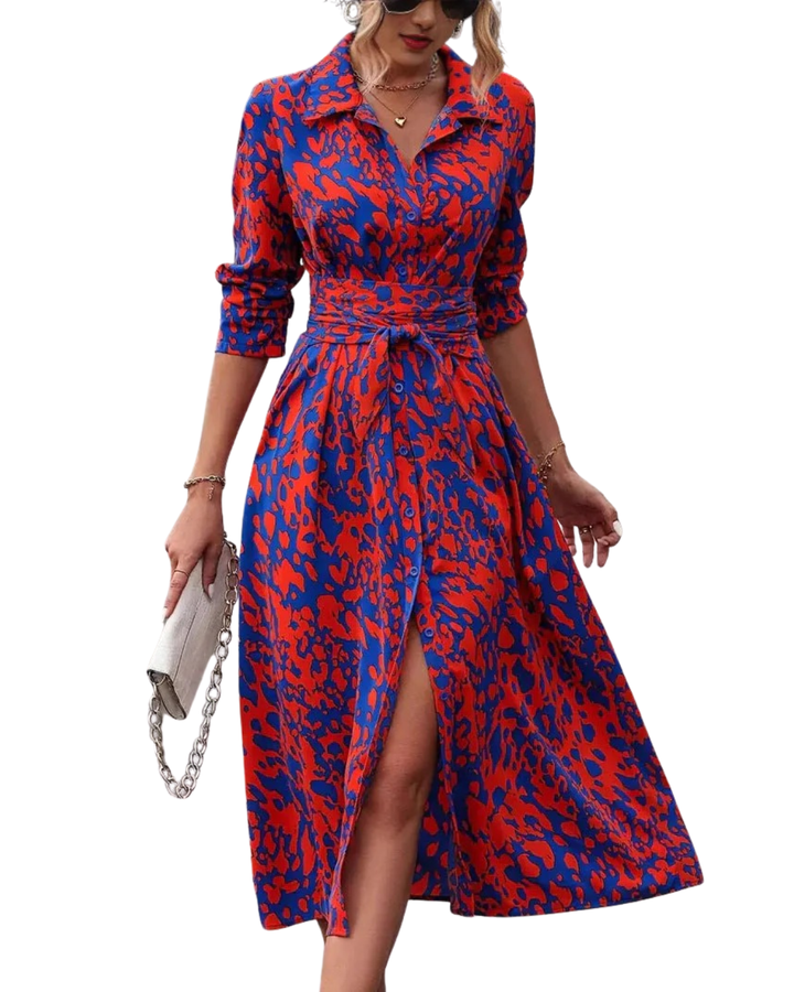 Ingrid | figurbetontes Printkleid