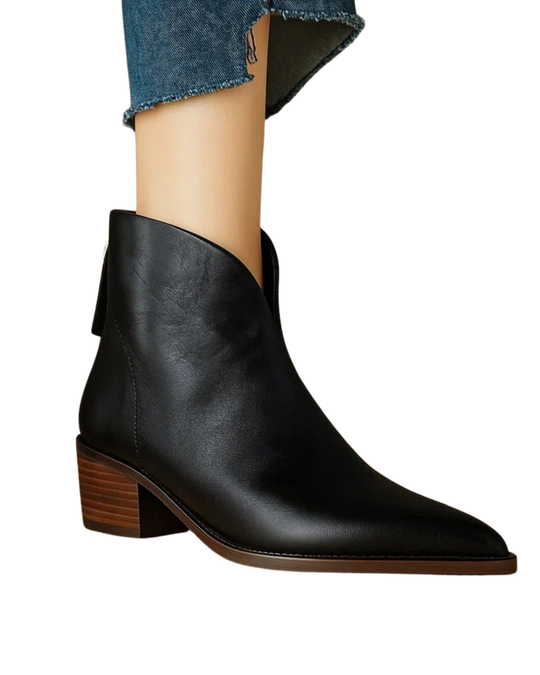 Christina™ | Luxuriöse Stiefeletten mit niedrigem Absatz