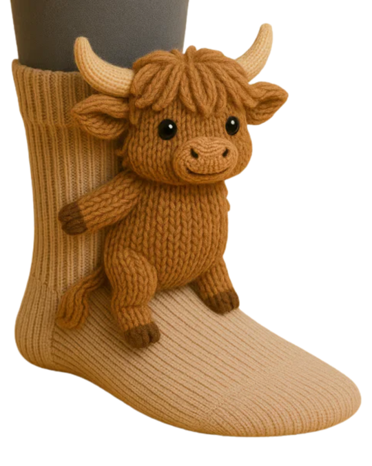 Kuh | Lustige Tier-Socken – Erfreue deinen Tag