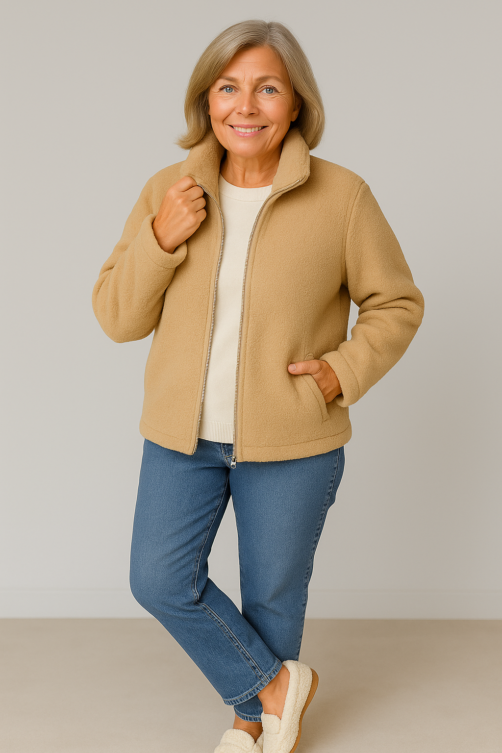 juna™- Luxus-Lammwoll-Pantoffeln – Warm & Rutschfest