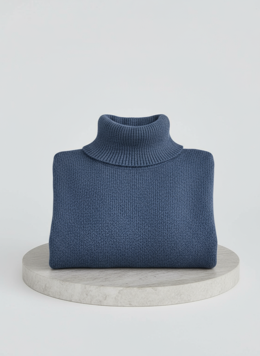LIV | ELEGANTER LANGER ROLLKRAGENPULLOVER