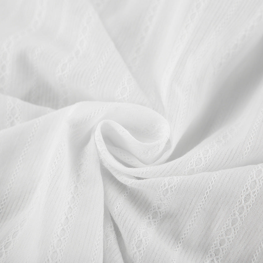 Emma | Gestreifte Bluse mit Knopfleiste und Bindemanschetten