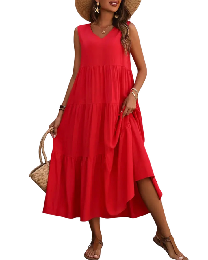 GABRIELLA | Langes, ausgestelltes Kleid mit absolutem Tragekomfort und sommerlichem Stil