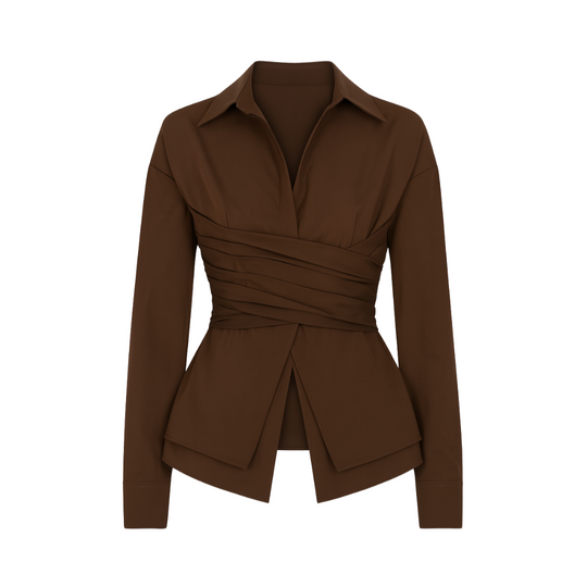 Vive | Elegantes Wickelshirt mit taillierter Passform