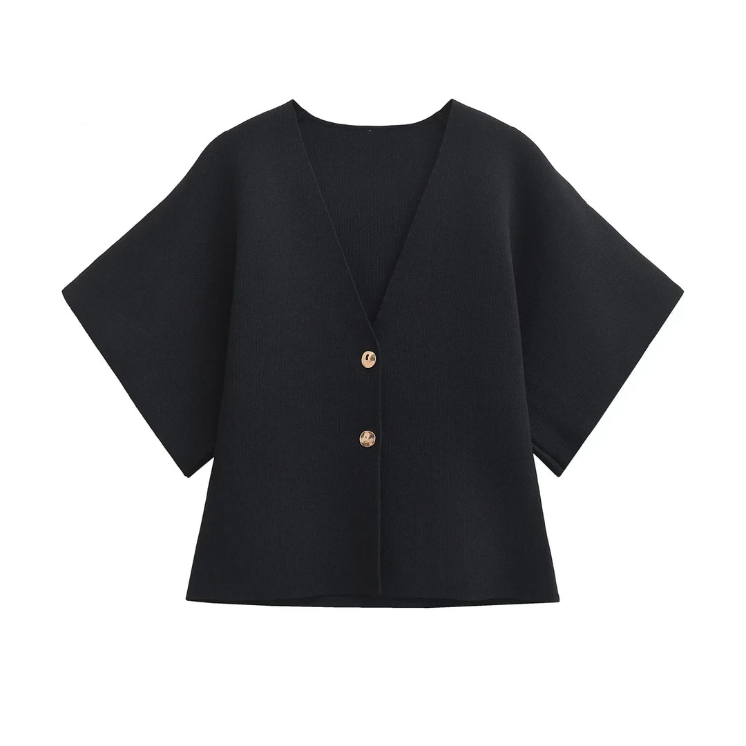 Jade | Minimalistische, elegante Bluse mit Knopfleiste