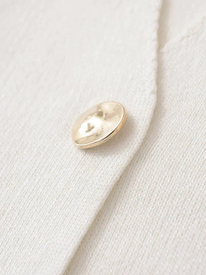 Jade | Minimalistische, elegante Bluse mit Knopfleiste