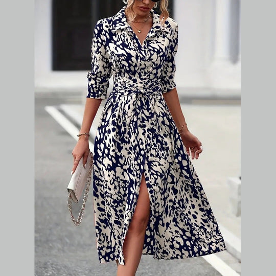 Ingrid | figurbetontes Printkleid