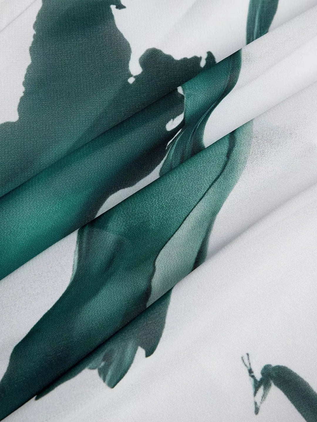 Nayla | Langes Kleid mit Aquarellprint